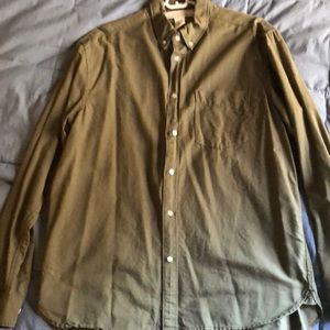 H&M L.O.G.G. Green Button Down Shirt Large